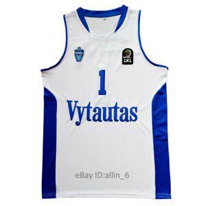 Lamelo Logo - Details about LaMelo Ball #1 LiAngelo Ball Lithuania Vytautas Basketball  Jersey Stitched White