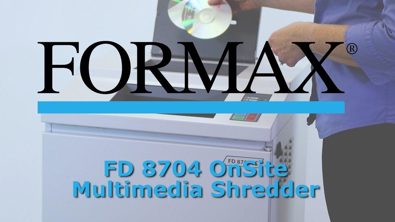 Formax Logo - FD 8704CC Multimedia Shredder