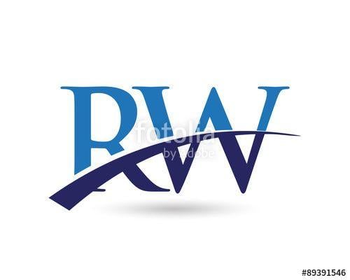 RW Logo - RW Logo Letter Swoosh