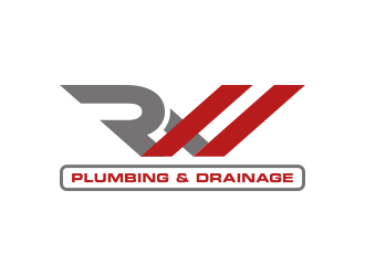 RW Logo - R.W. Plumbing & Drainage logo design - 48HoursLogo.com