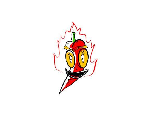 Chili Logo - Hot And Spicy Chili Logo