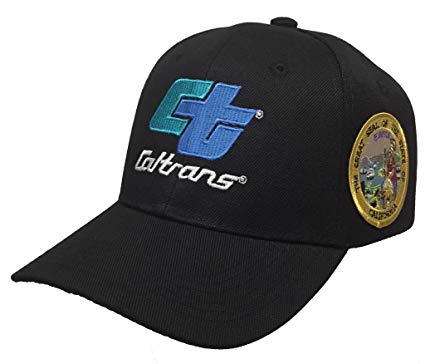 Caltrans Logo - Caltrans State of California Hat 2 Logo Black Ball Cap