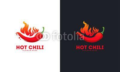 Chili Logo - Red Hot Chili logo designs concept vector, Spicy Pepper logo designs