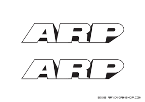 ARP Logo - Details about (2) ARP Sticker DieCut Decal ARP logo