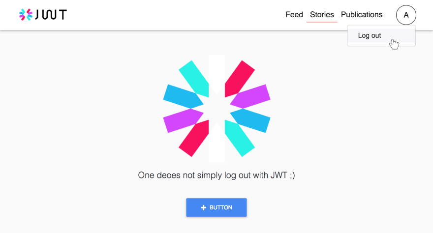 JWT Logo - How to log out when using JWT Community