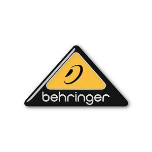 Behringer Logo - Details about Behringer Triangular 1.25x1x1 Chrome Domed Case Badge / Sticker Logo