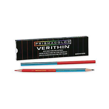 Prismacolor Logo - Prismacolor Verithin Colored Pencils, Red Blue Lead, Red Blue Barrel, Pack Of 12 Item # 227856
