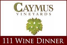 Caymus Logo - CAYMUS VINEYARDS WINE DINNER | 111 Chop House