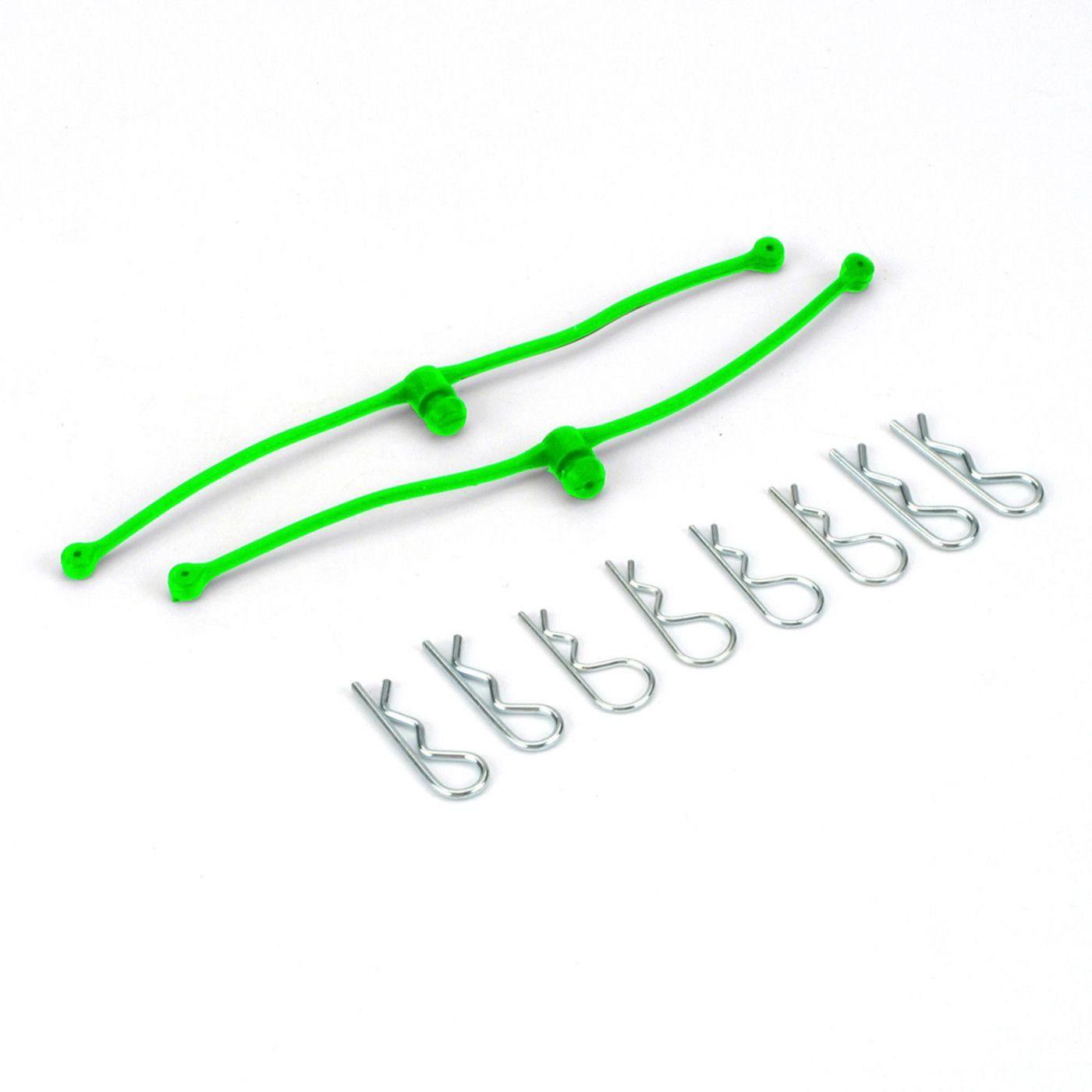 Dubro Logo - Dubro Products Body Klip Retainers (Lime Green)