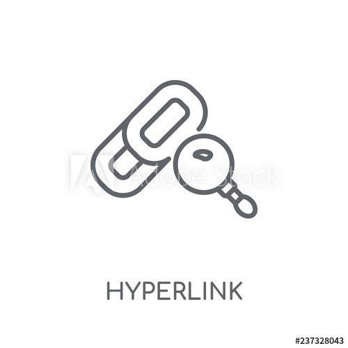 Hyperlink Logo - Hyperlink linear icon. Modern outline Hyperlink logo concept on ...