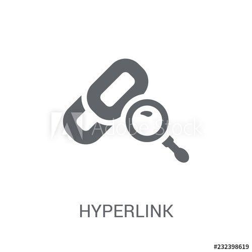 Hyperlink Logo - Hyperlink icon. Trendy Hyperlink logo concept on white background ...
