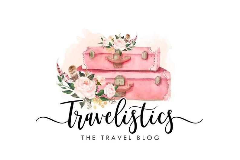 Suitcase Logo - Travel Logo, Suitcase Logo, Traveling logo, Travel blog design, Suitcases  logo, Briefcase logo, Pink floral logo, OOAK logo, one of a kind