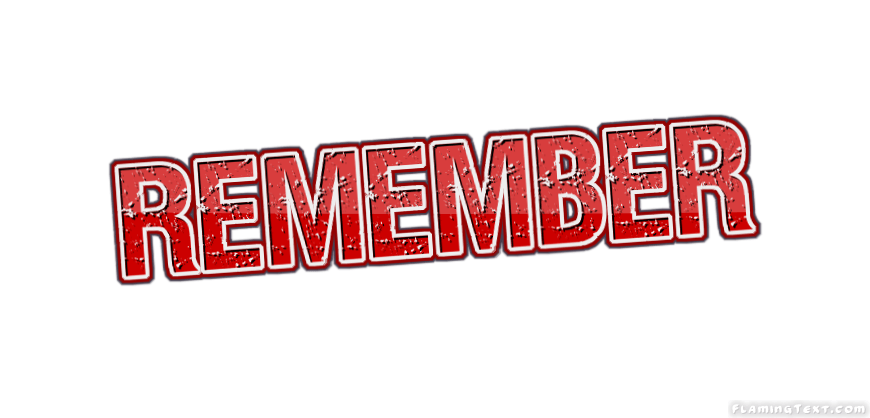 Remember Logo - remember Logo. Free Logo Design Tool from Flaming Text