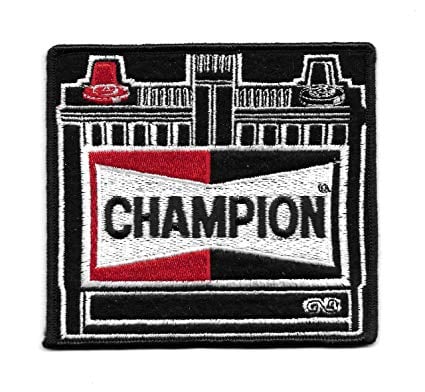 Champion Spark Plugs Logo - Amazon.com: Champion Spark Plugs Large Vintage Patch: Arts, Crafts ...