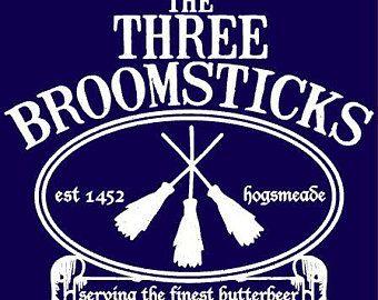 Hogsmeade Logo - Three broomsticks | Etsy