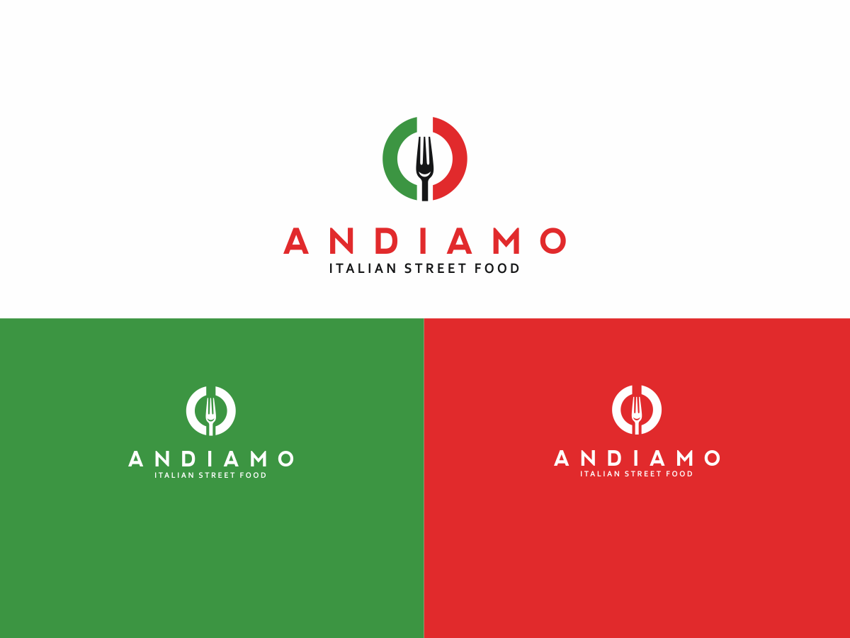 Andiamo Logo - Personable, Playful, Restaurant Logo Design for Andiamo, Italian ...