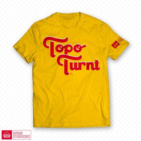Turnt Logo - Modern Topo Turnt Unisex Tee-Elote Yellow