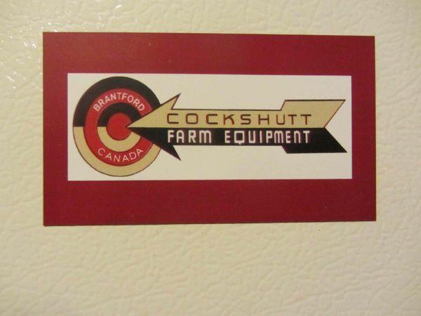 Cockshutt Logo - COCKSHUTT FARM EQUIPMENT LOGO Fridge/toolbox magnet