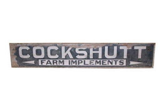 Cockshutt Logo - 3451: COCKSHUTT SIGN Original wood Cockshutt Farm Equi