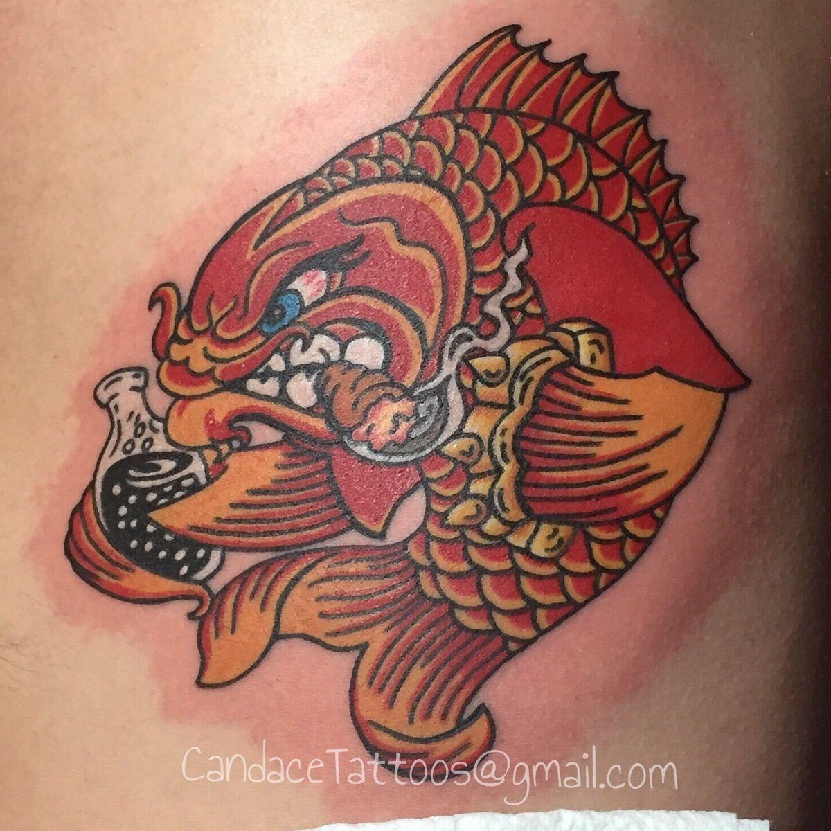 Badfish Logo - Tattooed this today. Bad Fish logo, second one I've done, almost a ...