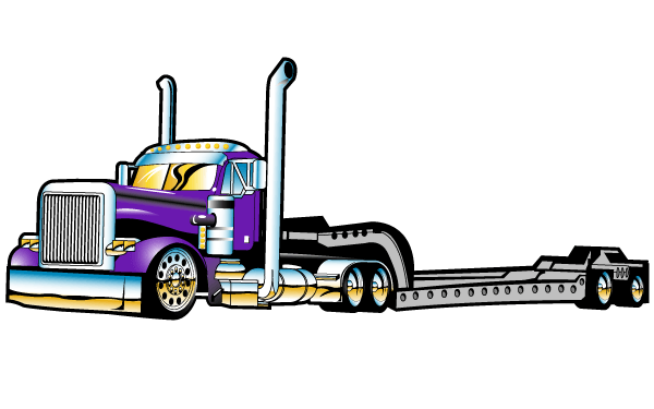 Flatbed Logo - Vector Flatbed Semi Truck. Download Free Vector Art