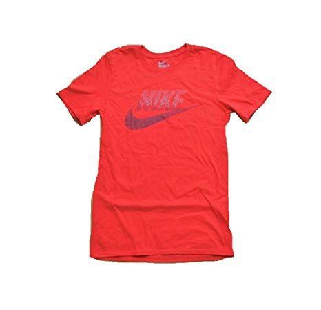 Red Swoosh Logo - Nike Men's Nike Swoosh Logo Tee Red Large: Sports