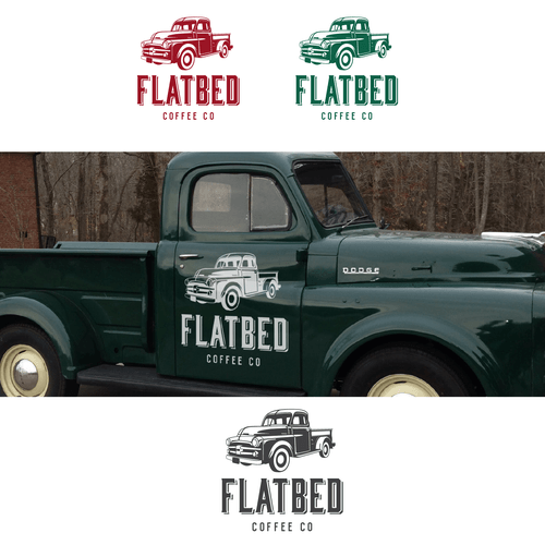 Flatbed Logo - Mobile coffee shop flatbed truck logo | Logo design contest