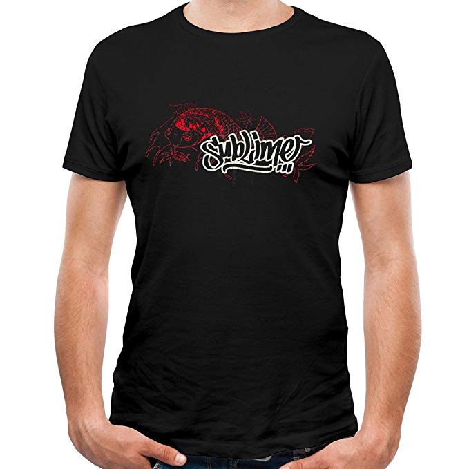 Badfish Logo - Sublime Badfish Logo For Men's T Shirts Black XX Large