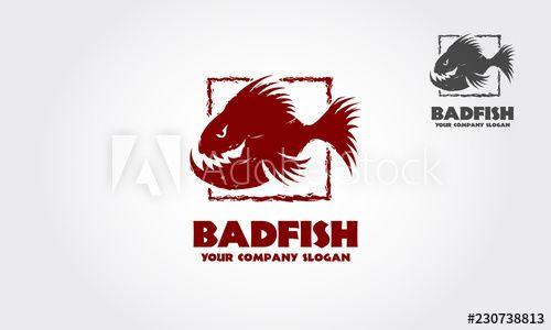 Badfish Logo - Bad Fish logo template is a nice, unique and clear logo design for ...