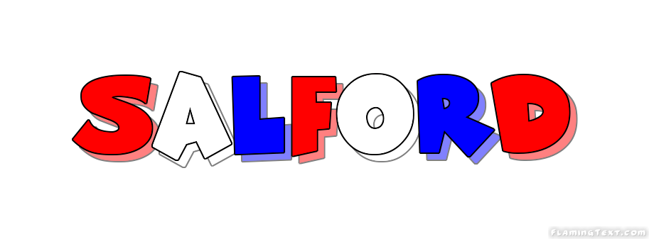 Salford Logo - United Kingdom Logo. Free Logo Design Tool from Flaming Text