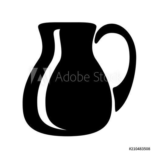 Pitcher Logo - Jug milk or water canister. Pitcher logo in simple syle. - Buy this ...