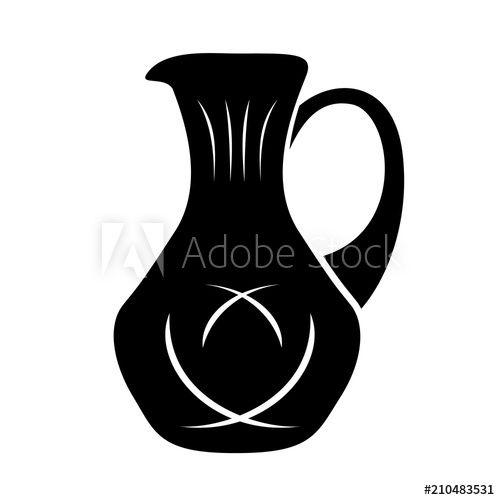 Pitcher Logo - Jug milk or water canister. Pitcher logo in simple syle. - Buy this ...