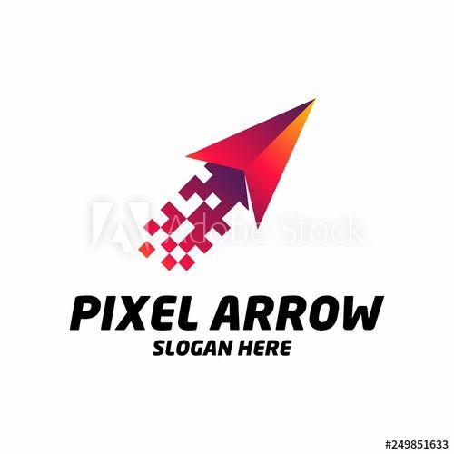 Cursor Logo - elegant Pixel Arrow logo template, Fast Cursor logo designs concept ...