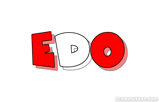 Edo Logo - Indonesia Logo | Free Logo Design Tool from Flaming Text