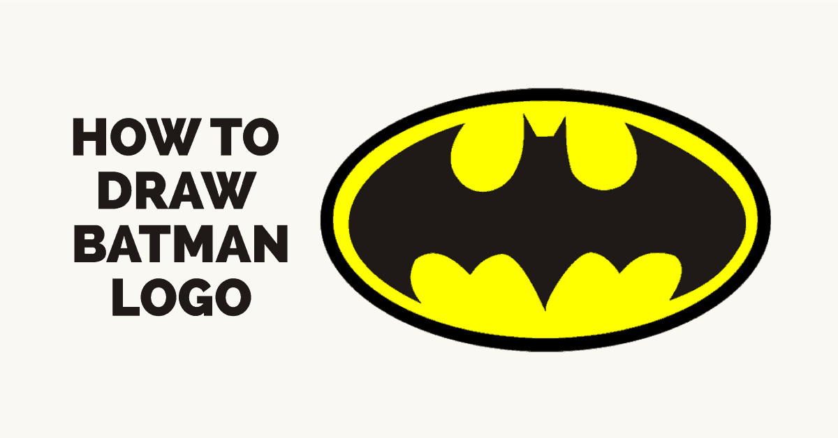 Batman's Logo - How to Draw Batman Logo | Easy Drawing Guides