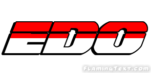 Edo Logo - Indonesia Logo. Free Logo Design Tool from Flaming Text