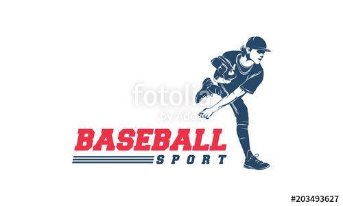Pitcher Logo - Softball silhouette logo, Baseball logo vector illustration, Pitcher ...