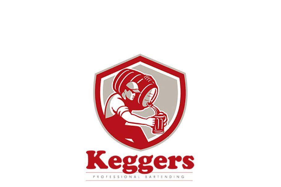 Pitcher Logo - Keggers Professional Bartender Logo