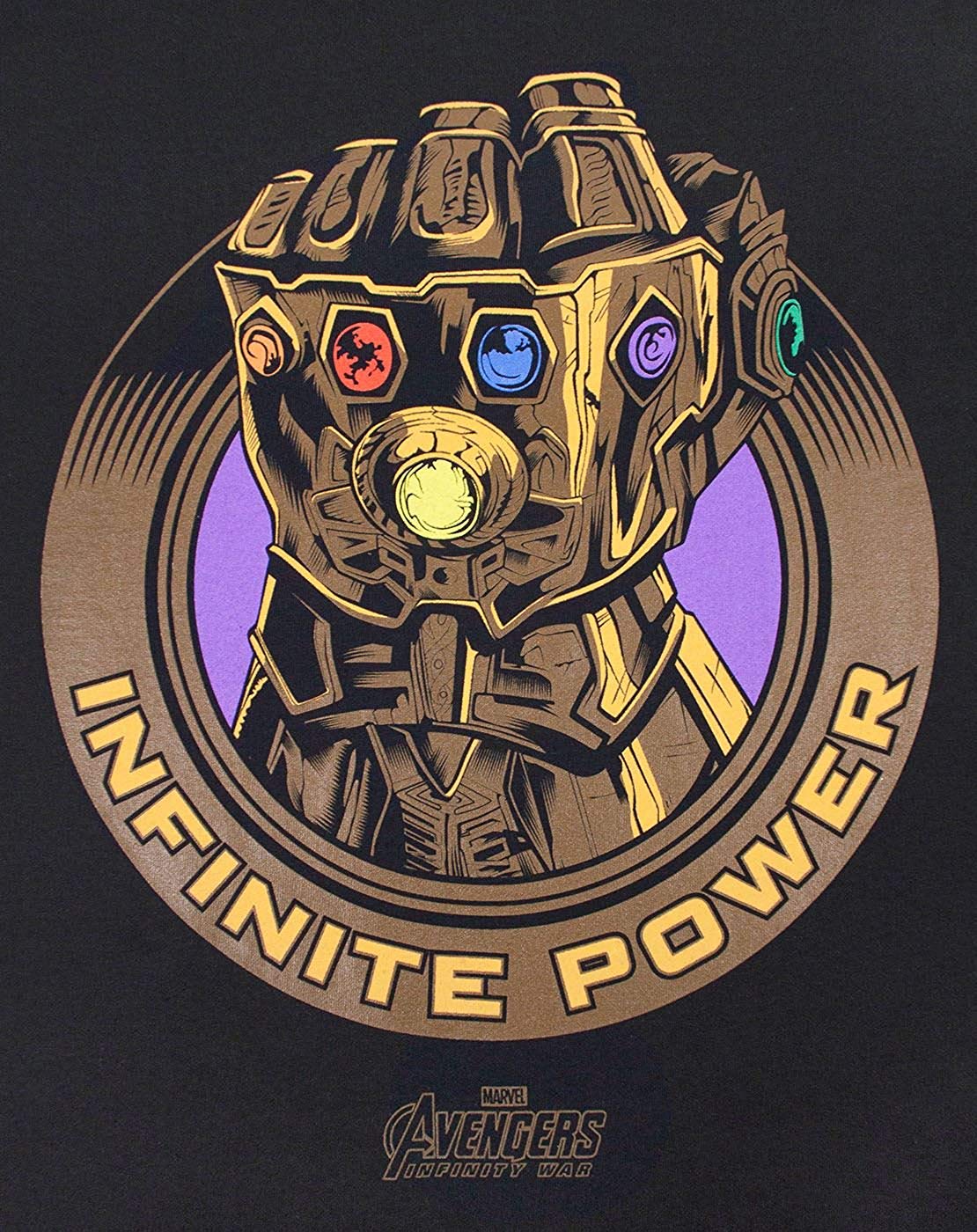 Thanos Logo - Avengers Infinity War Marvel Thanos Infinity Gauntlet Men's T Shirt Black