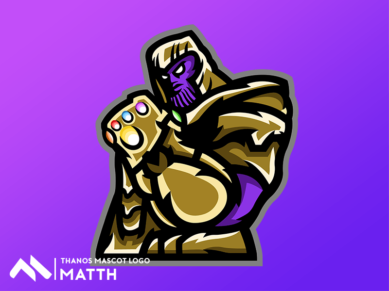 Thanos Logo - Thanos Mascot logo by Matt H on Dribbble