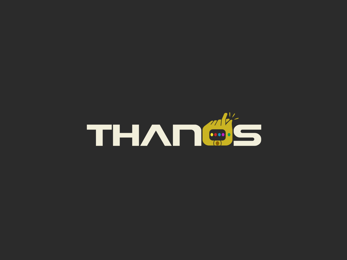 Thanos Logo - Thanos name logo - UpLabs