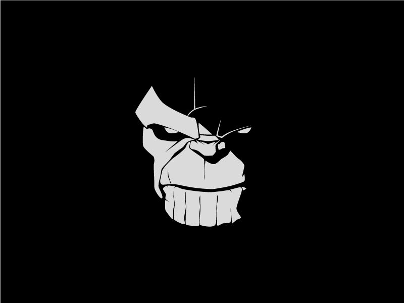 Thanos Logo - Thanos, The Mad Titan. ILLUSTRATE. Edm logo, Anime art, Stencil art