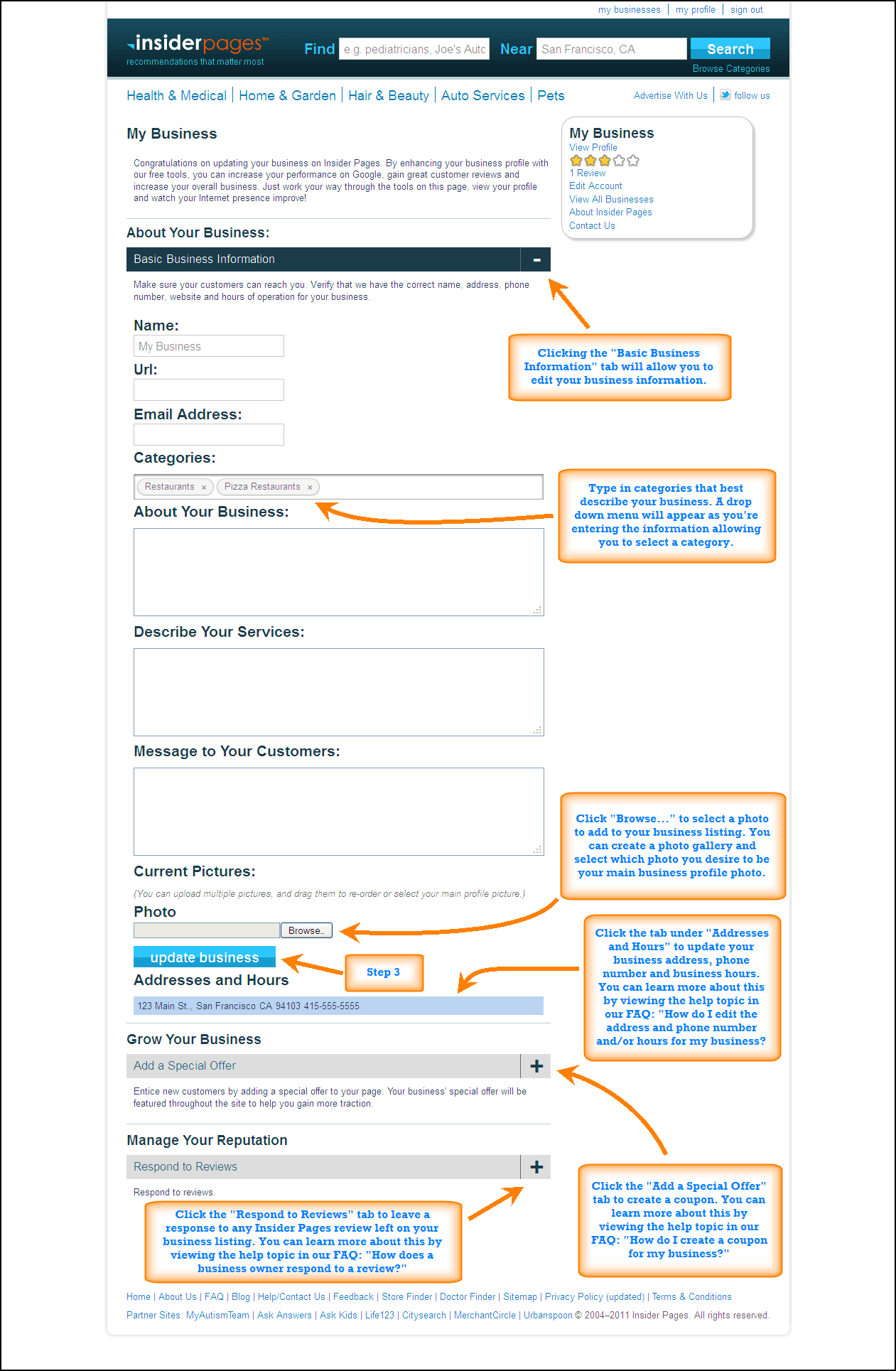 InsiderPages Logo - Insider Pages : FAQ