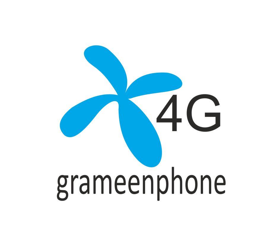 Grameenphone Logo - Entry by Guitaadrian for grameenphone 4G logo Design