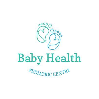 Pediatric Logo - Pediatric Clinic Logo Template with Cute Baby Feet 1535c