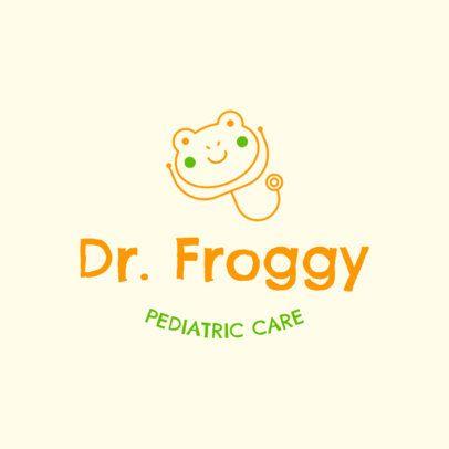 Pediatric Logo - Pediatrician Logo Design Creator with Frog Graphics 1535d