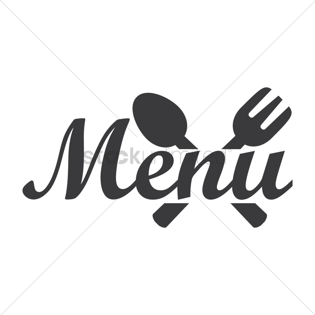 Menu Logo - Restaurant menu logo icon Vector Image - 1710139 | StockUnlimited