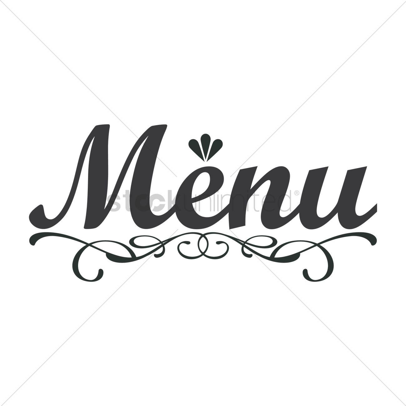 Menu Logo - Menu logo icon Vector Image - 1710140 | StockUnlimited