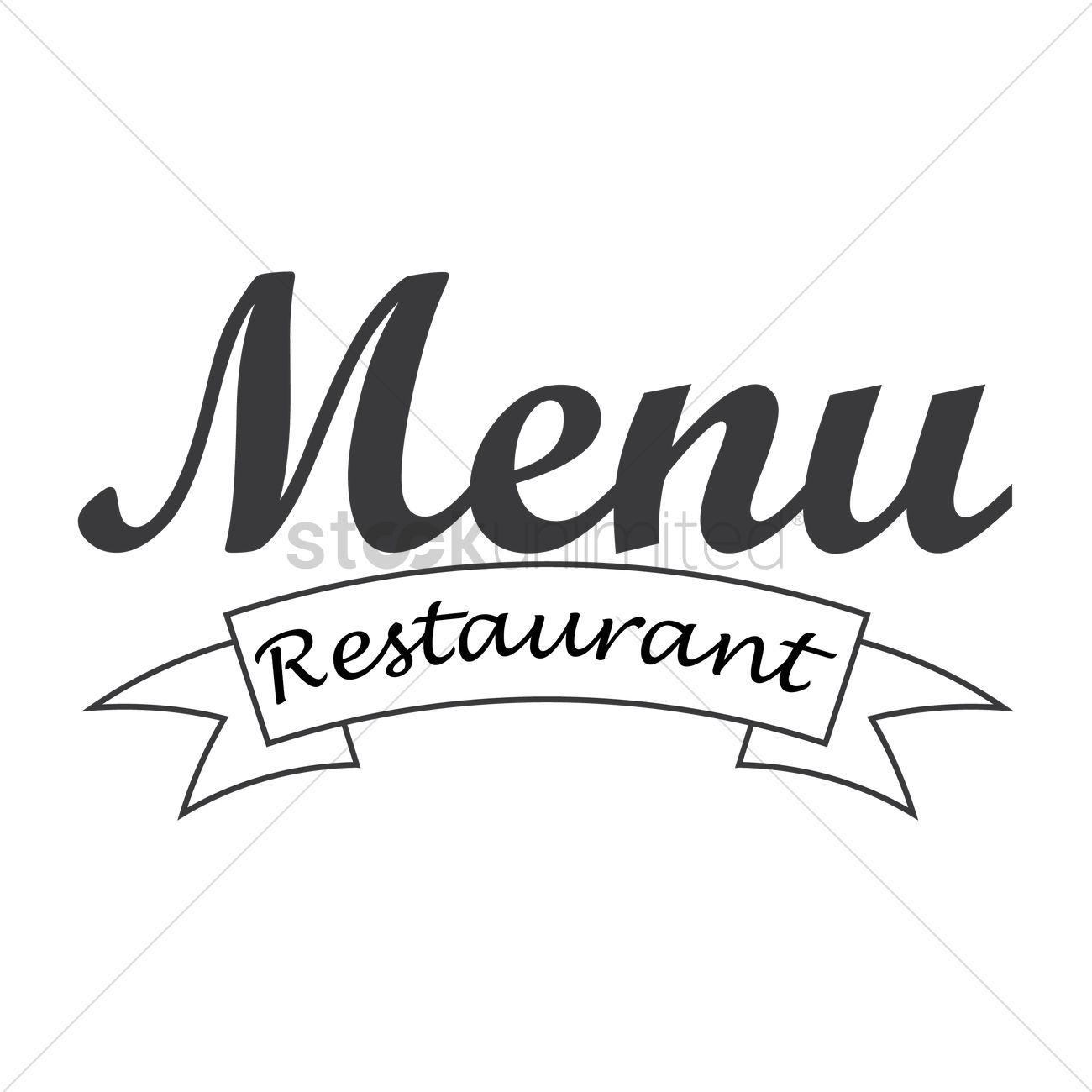 Menu Logo - Restaurant menu logo icon Vector Image - 1710146 | StockUnlimited