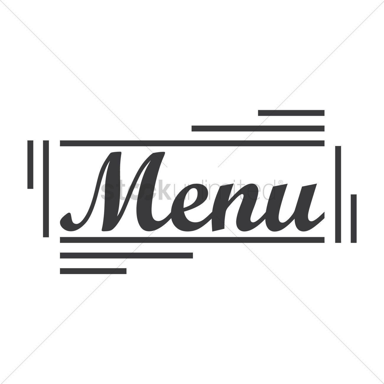 Menu Logo - Menu logo icon Vector Image - 1710148 | StockUnlimited